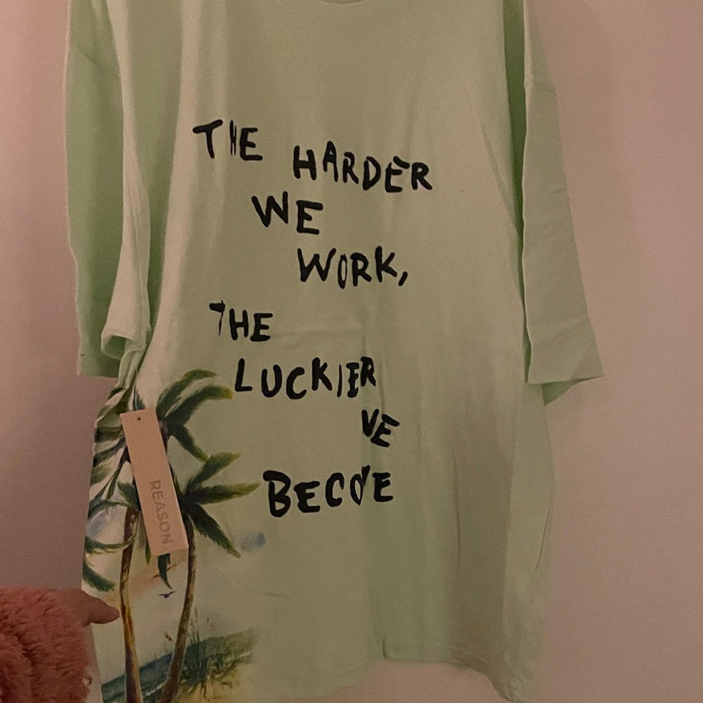 Reason Men Shirt Graphic Tee with Motivational Quote - Picture 5 of 7